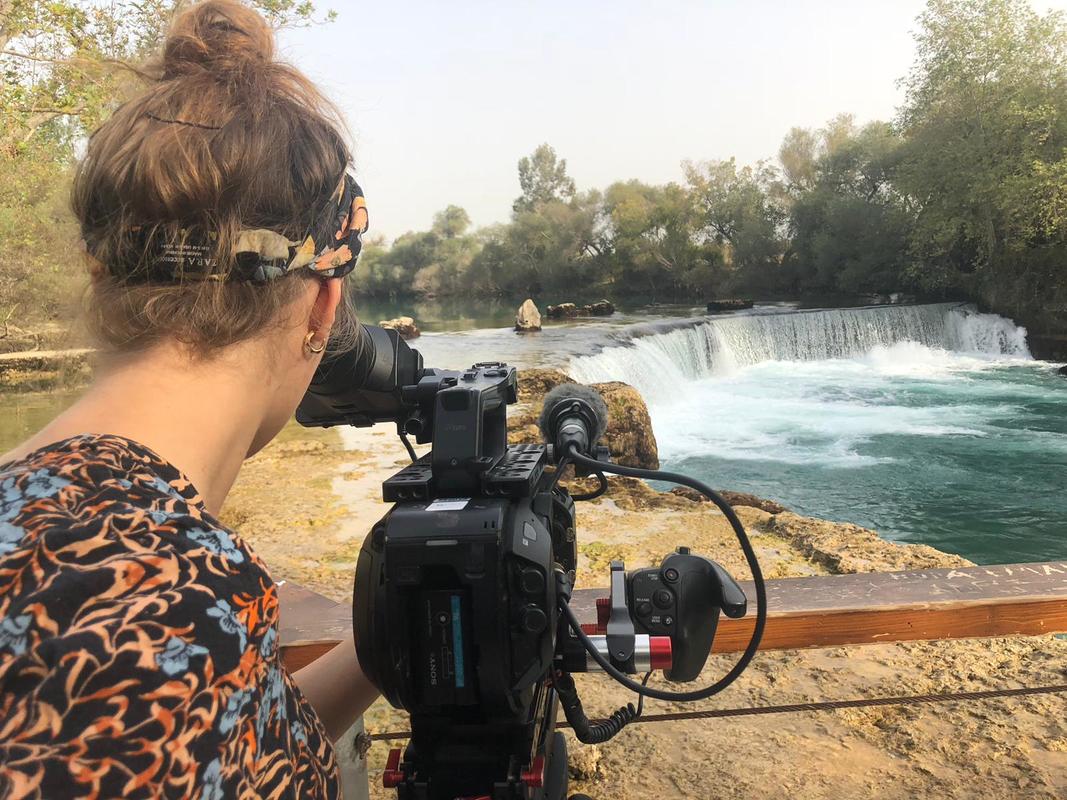 filming in manavgat waterfalls