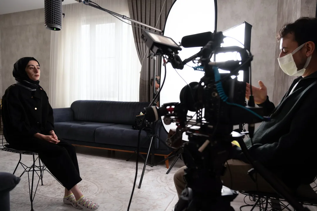 interview filming in Konya