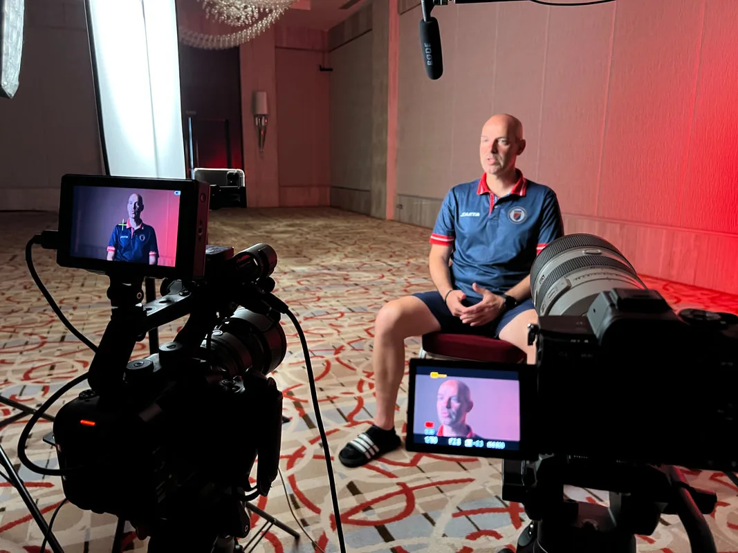interview filming in Antalya