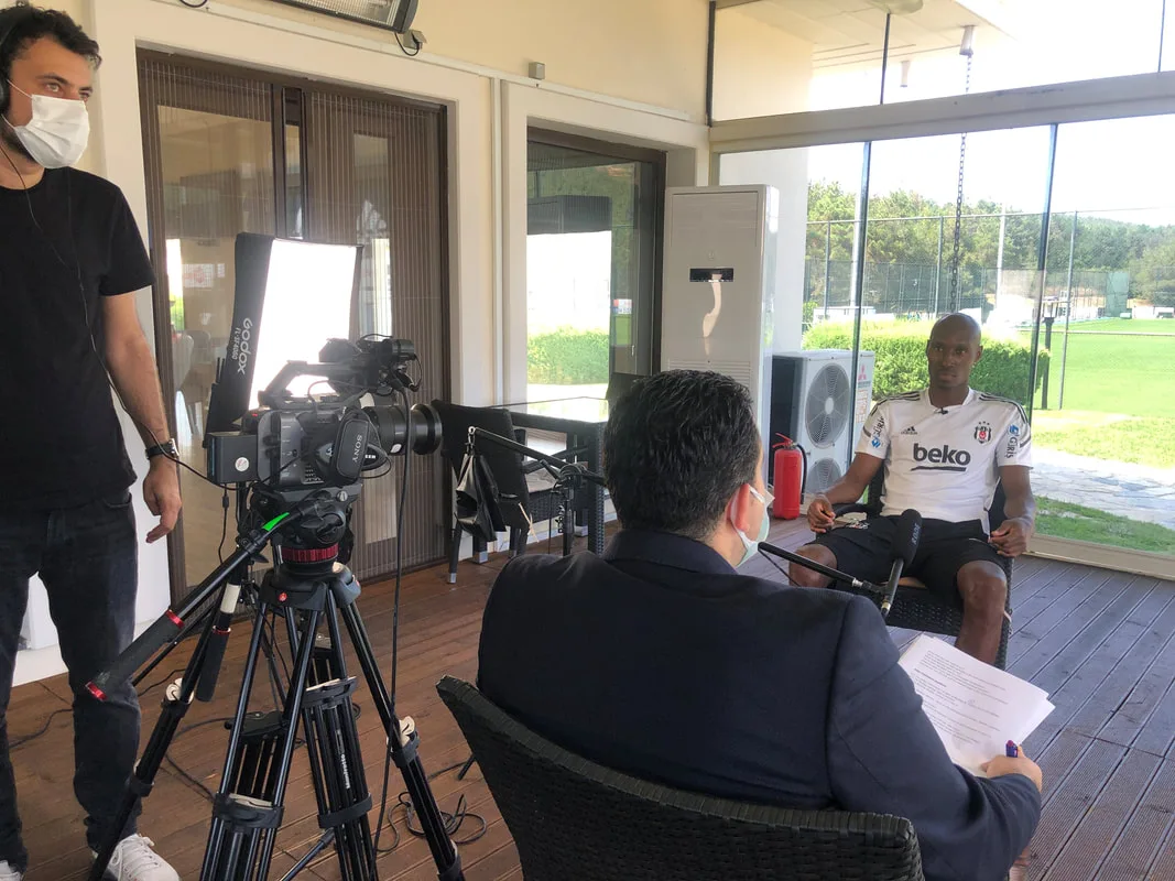 Filming with Besiktas Football Team