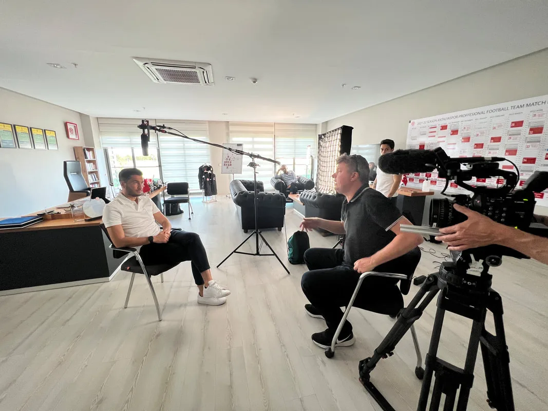 filming with Nuri Sahin in Antalya