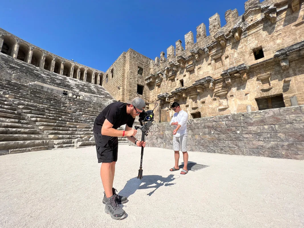 filming aspendos amphitheatre