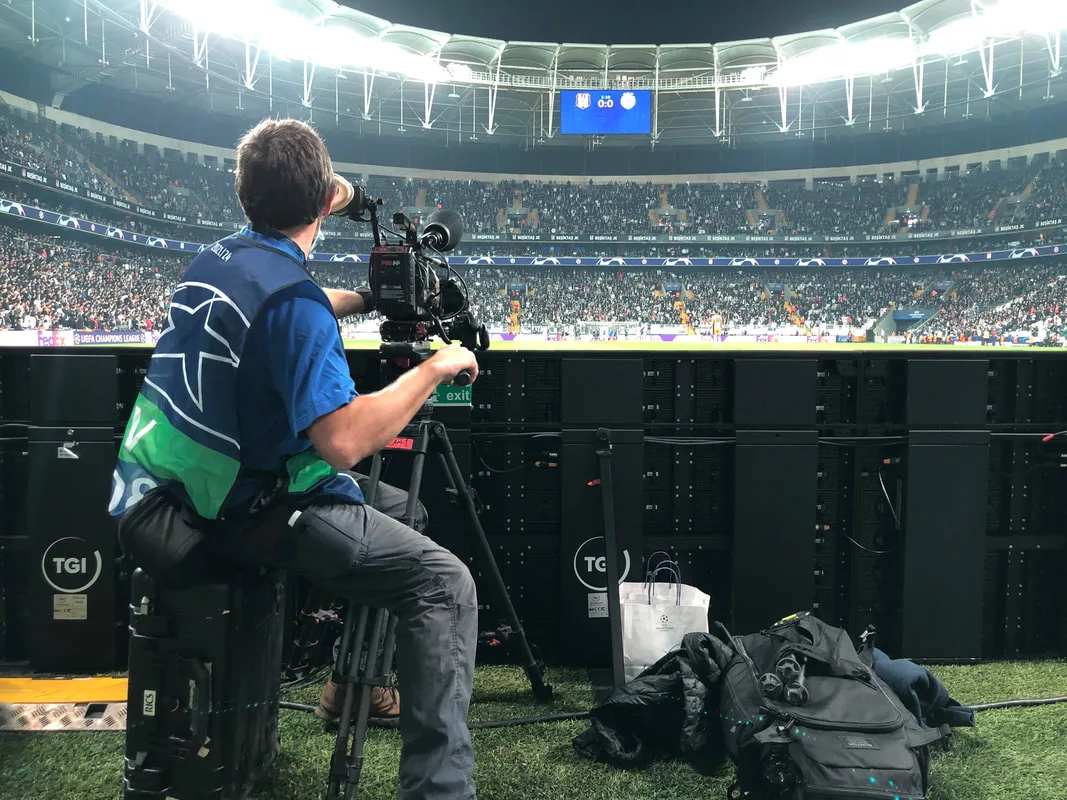 Filming inside Besiktas Vodafone Park