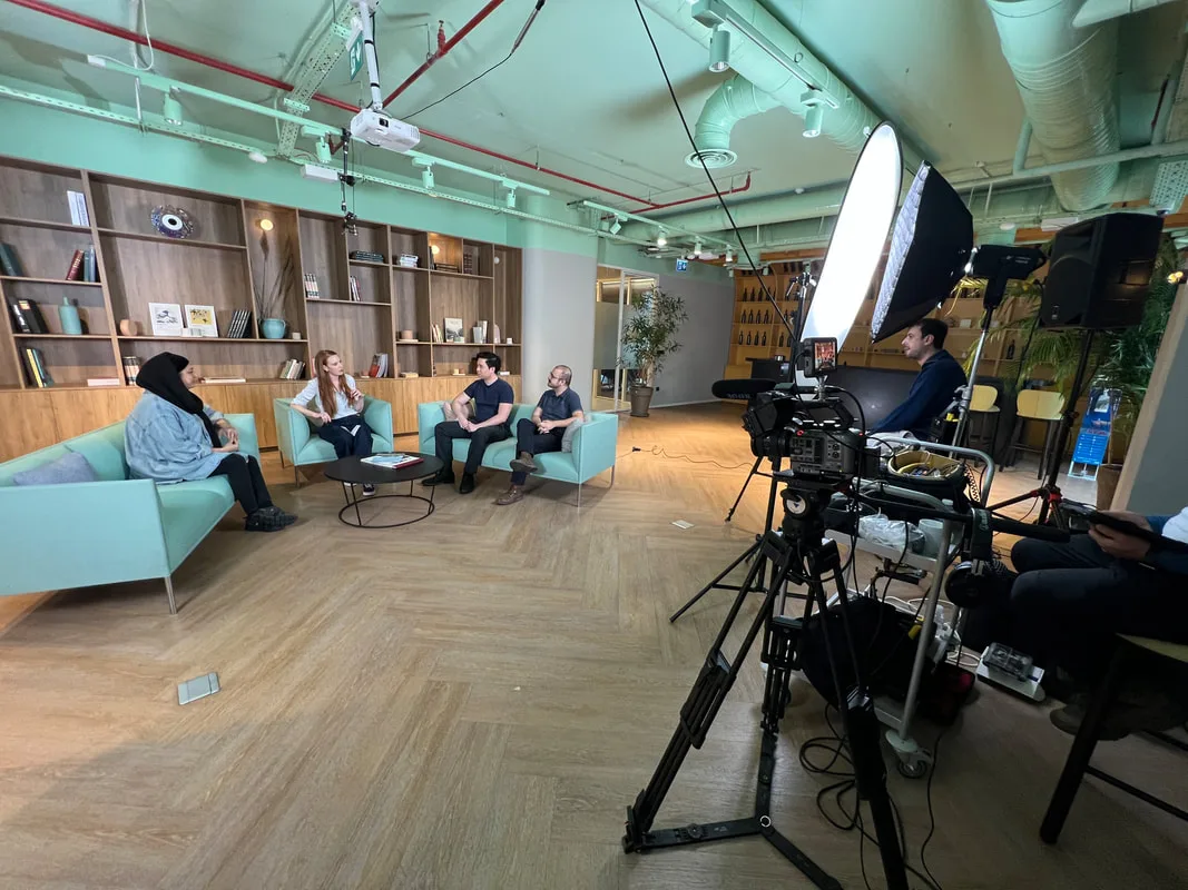 Corporate podcast filming in Istanbul