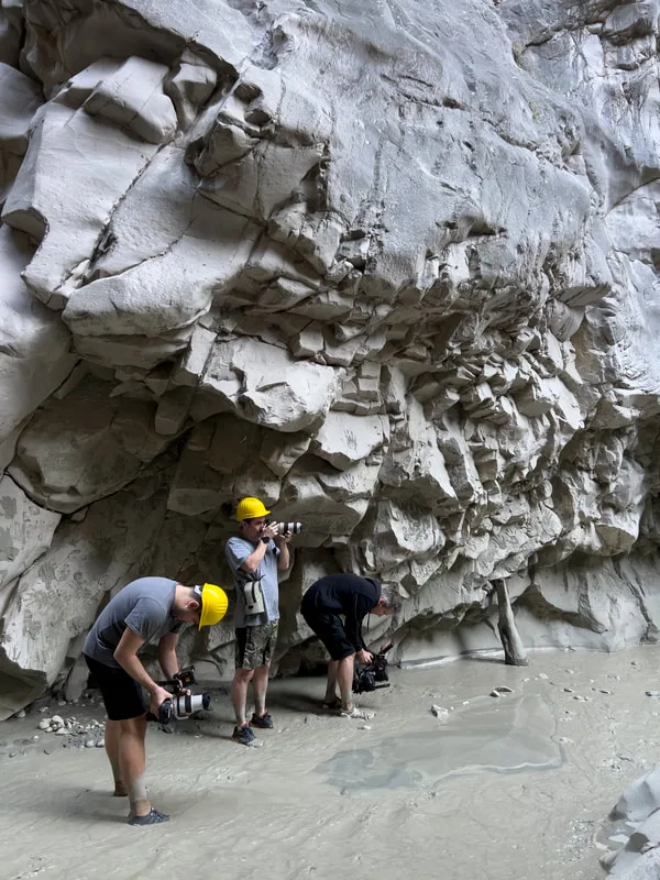 filming in Saklikent Canyon