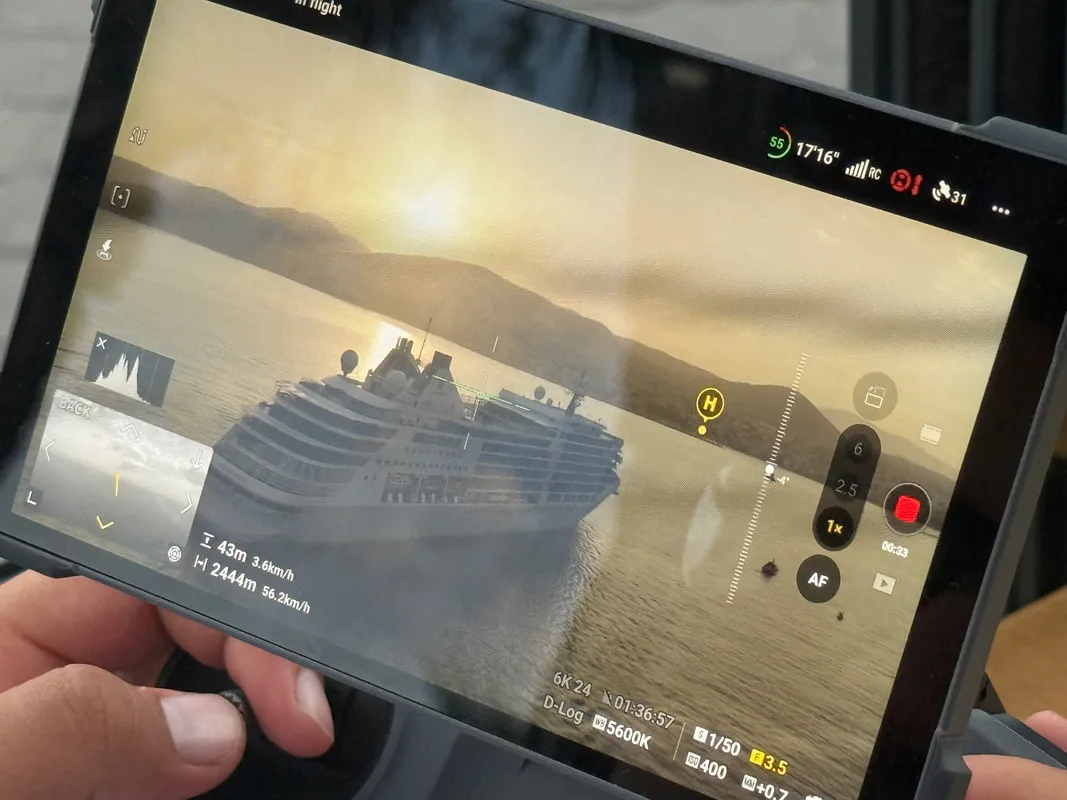 Silversea Cruises drone filming in Kusadasi