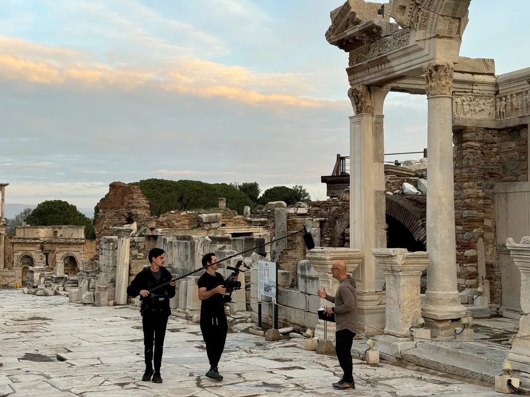 Lifeway filming at the Ephesus