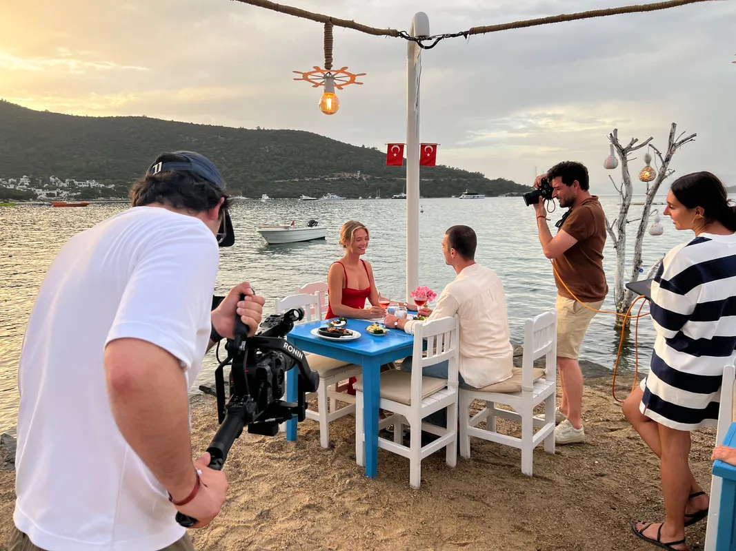 filming bodrum restaurants