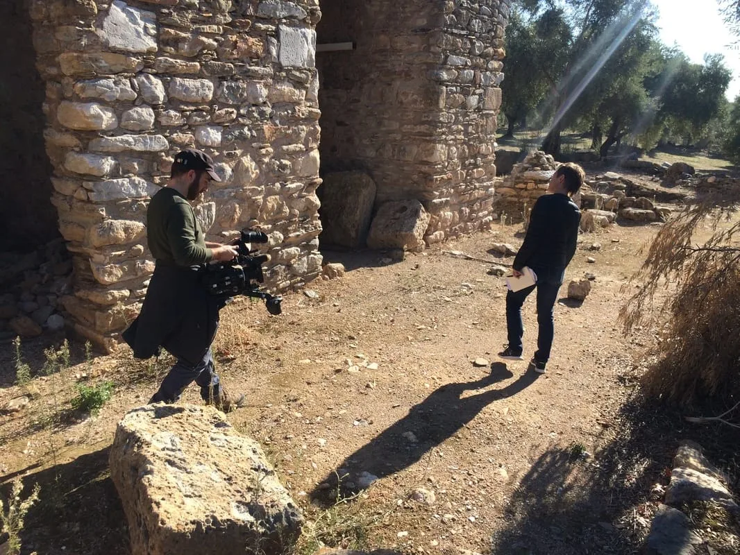 Filming in Nysa