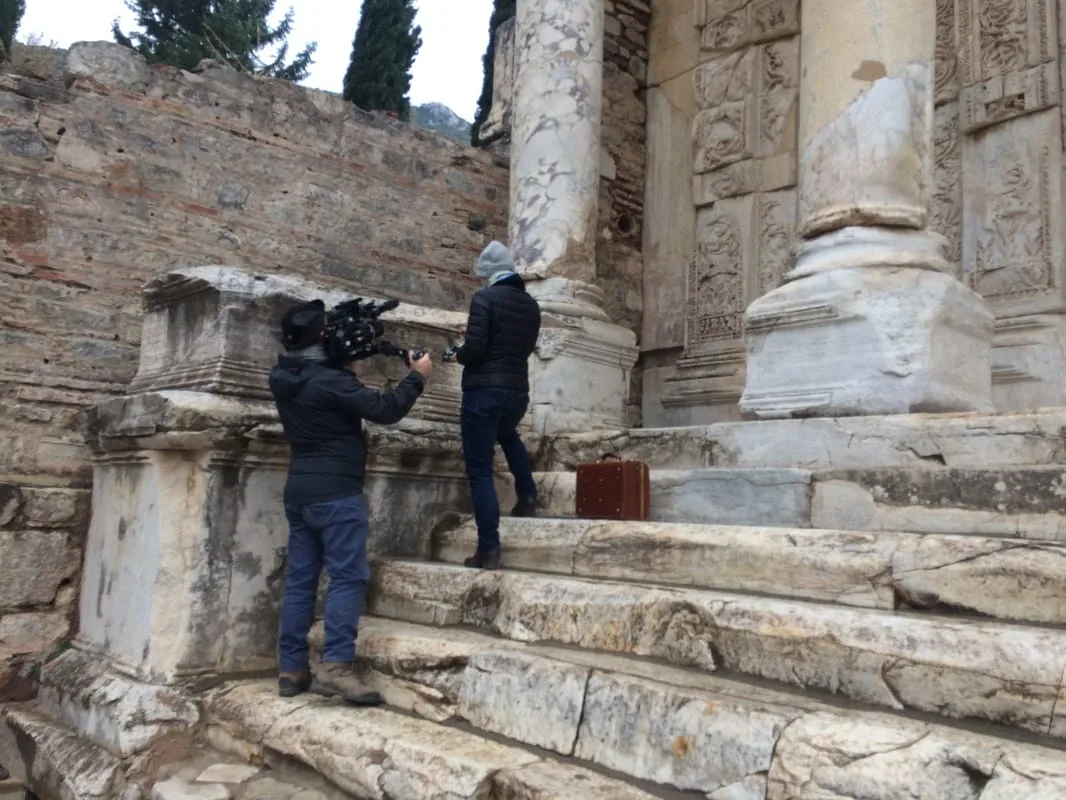 Filming in Ephesus
