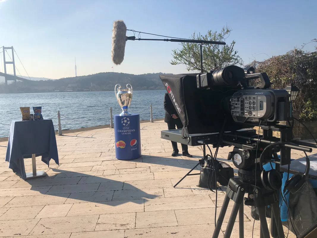 UEFA champions league trophy in Istanbul