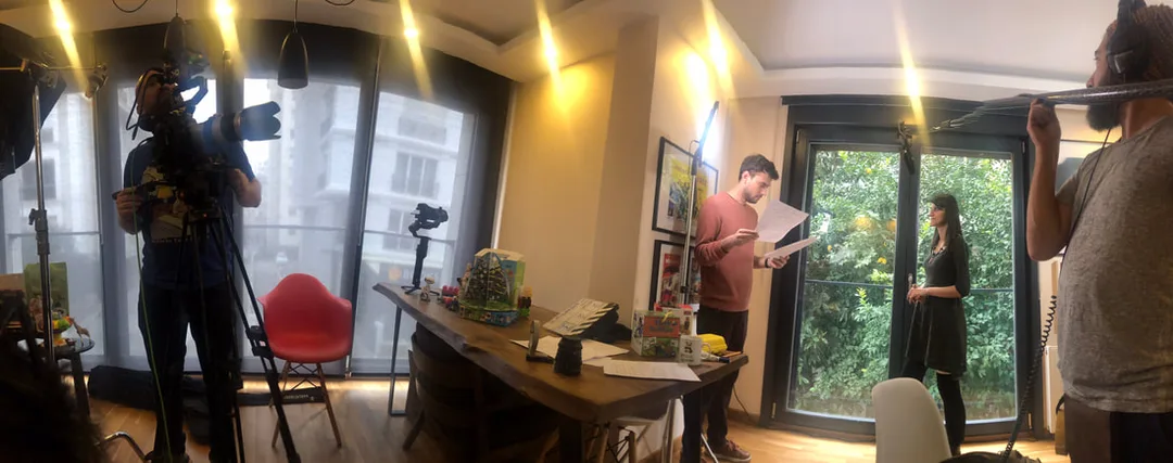 filming in Istanbul for facebook