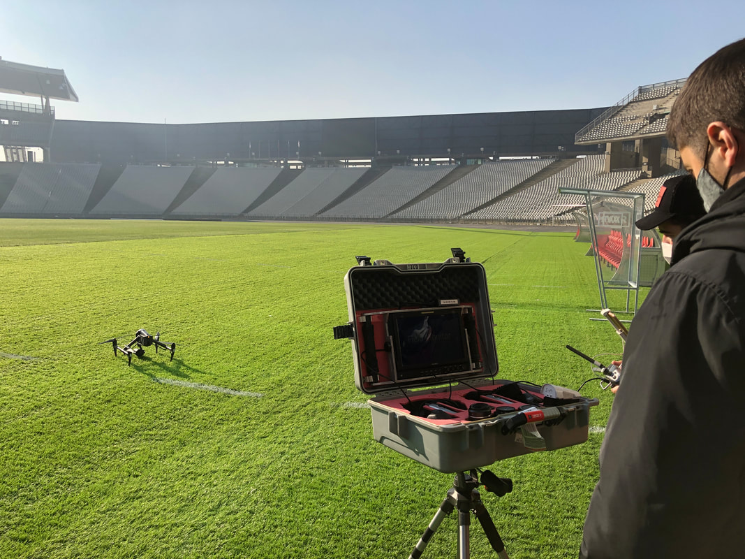 drone in ataturk olympic stadium