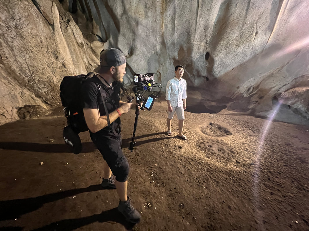 filming Karain Cave