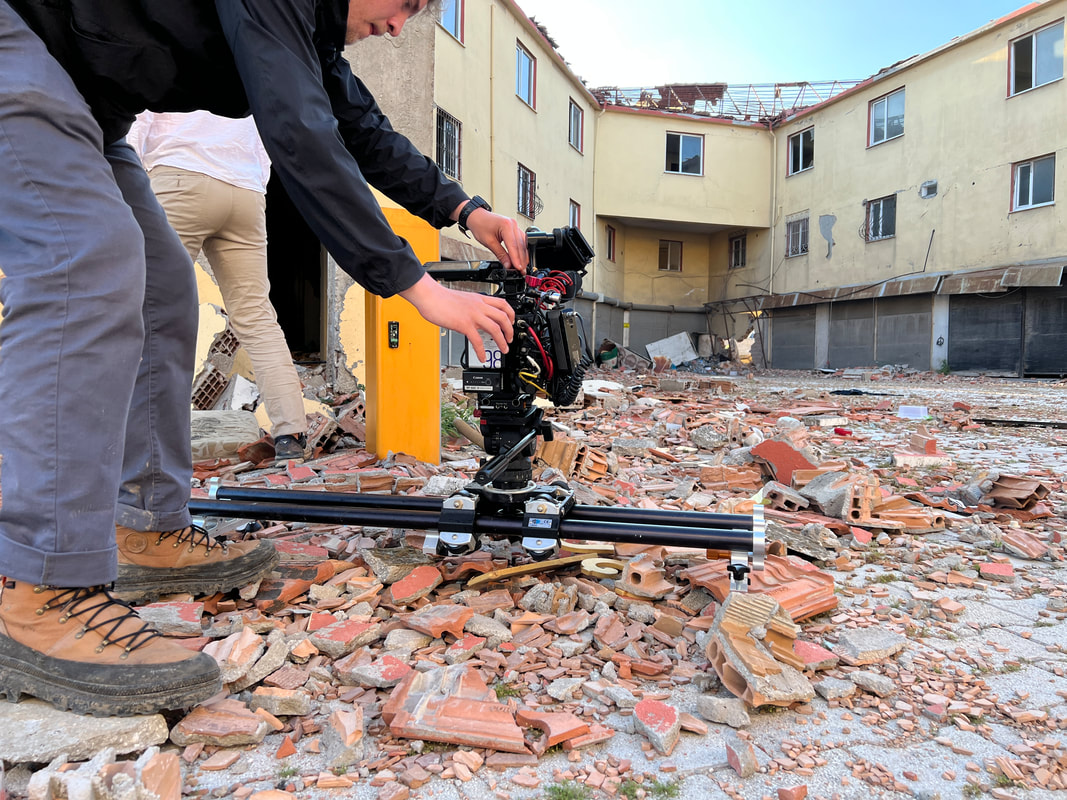 filming at the earthquake effected zone